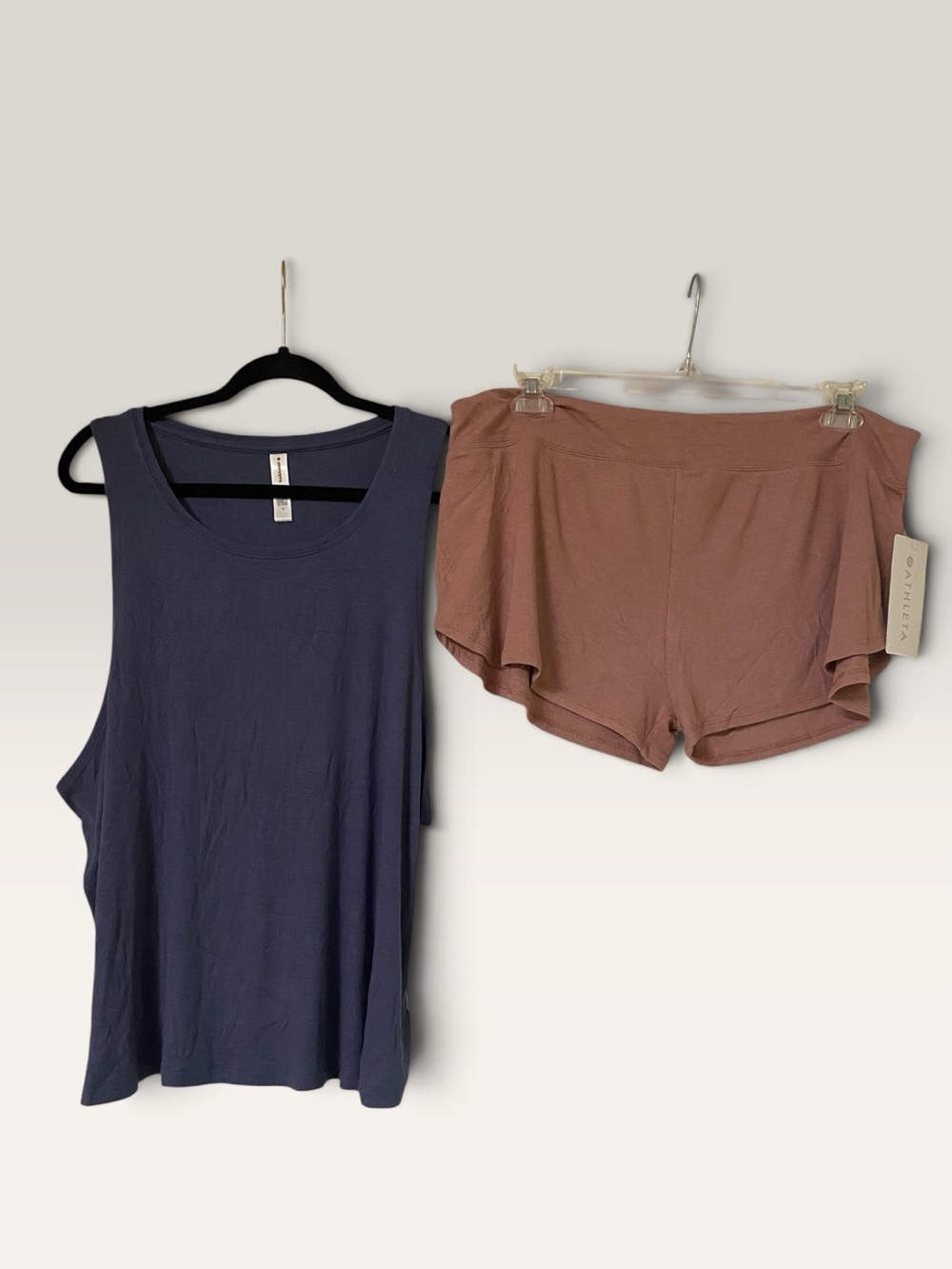 Athleta Well Rested Ribbed Tank & Sleep Shorts